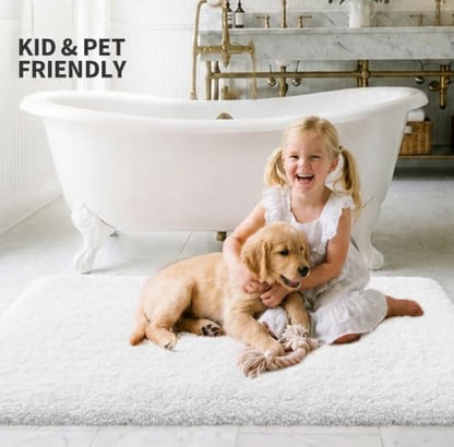 ILANGO Bathroom Rugs 48" × 24", Extra Soft Absorbent Microfiber Bath Rugs - Image 2