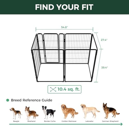 FXW AuraSpace Pro Acrylic & Wire Mesh Indoor Dog Playpen, 6 Panels - Image 6