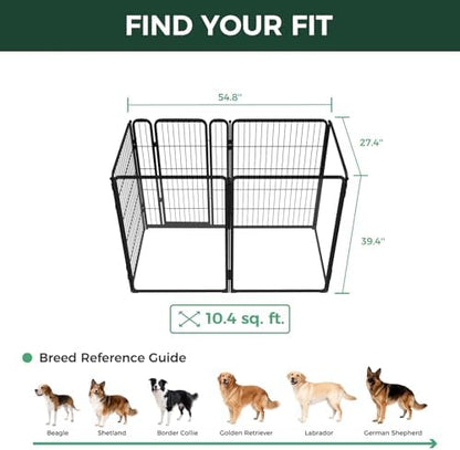 FXW AuraSpace Pro Acrylic & Wire Mesh Indoor Dog Playpen, 6 Panels - Image 6