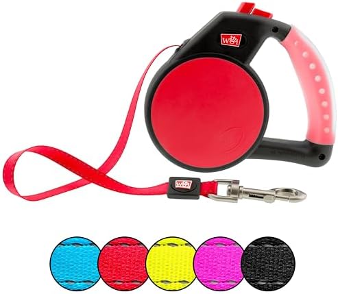 WIGZI Gel Handle Reflective Tape Retractable Leash by theWigziCollection