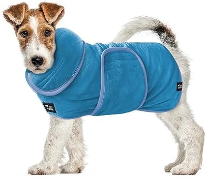 Tuff Pupper Fast Drying Dog Bath Robe | 800 GSM Plush Dog Towel by TuffPupper