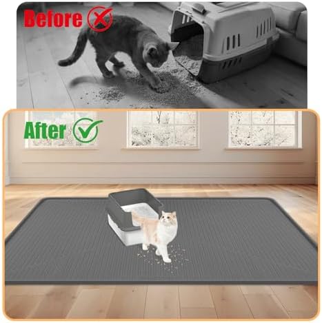 Silicone Cat Litter Mat 45" x 30" Cat Mat - Image 4