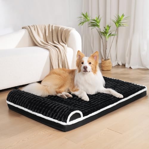 Orthopedic Large Dog Bed Pillow Pet Sofa Bed 36''X24'' Black - Image 2