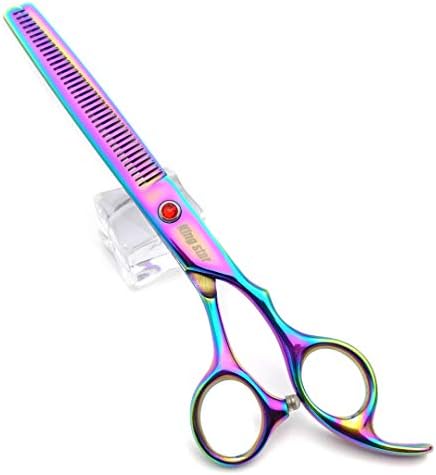 KINGSTAR 7.0in Titanium Rainbow Professional Pet Grooming Scissors Set - Image 4
