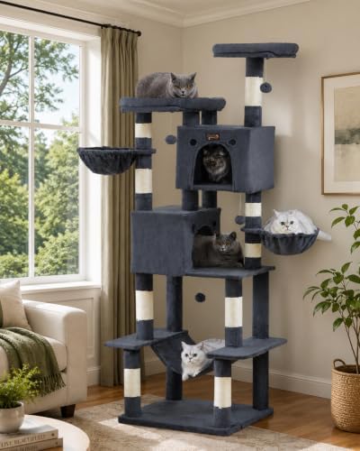74in Cat Tree Tower for Indoor Cats by FeliskynCatTreeTower