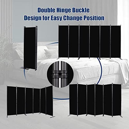 Room Divider 6 Panel-132''Wide, 6FT Room Dividers and Folding Privacy Screen - Image 5