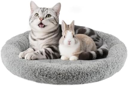 Round Cat Bed Washable Cat Donut Bed by BillionChains