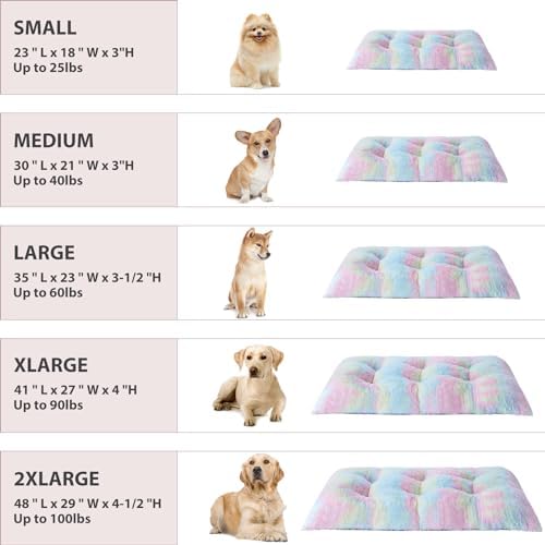 BFPETHOME Dog beds for Large Dogs, Plush Crate Bed - Image 4