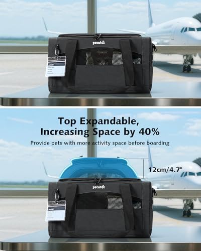 Pecute Top Expandable Airline Approved Pet Carrier - Image 4