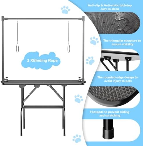 36-Inch Dog Grooming Table, Foldable Pet Grooming Table - Image 3