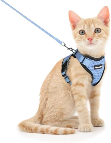 Dooradar Cat Harness and Leash Set, Adjustable and Escape Proof by Dooradar