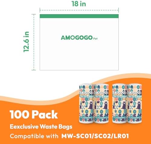 100 Pcs Litter Box Liner Bags, Compatible - Image 3
