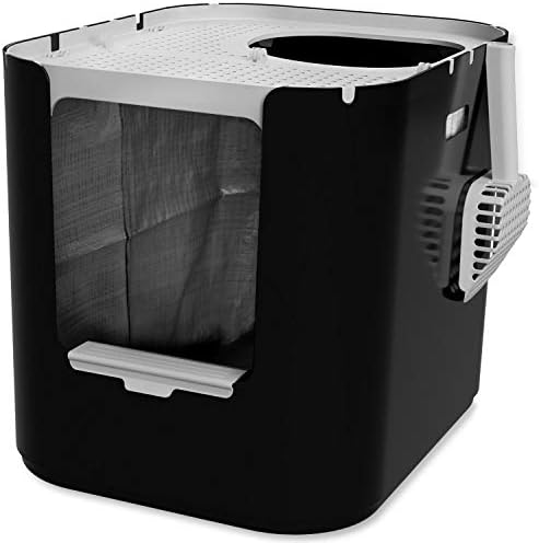 Modkat XL Cat Litter Box, Top or Front-Entry, Scoop & Filters by Modkat