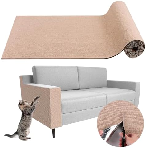 LSGCQ Cat Scratch Mat Self Adhesive Cat Scratch Furniture Protector by LSGCQ