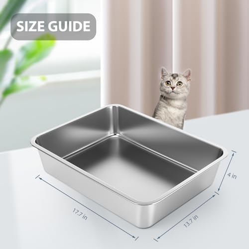 WENBOKMIN Stainless Steel Cat Litter Box - Image 2