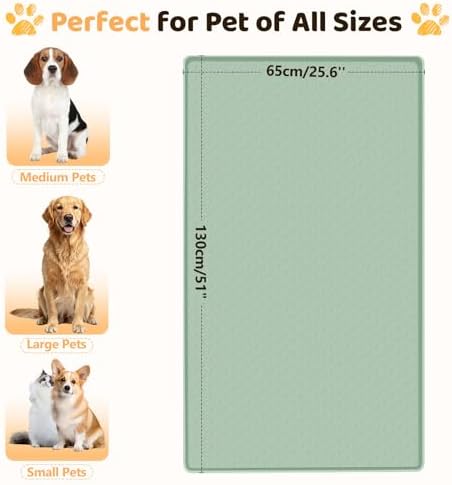 Silicone Dog Bed Mat 51"x 25.6" Crate Mat - Image 2