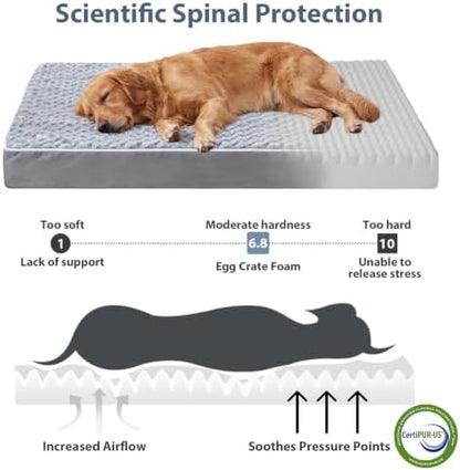WNPETHOME Orthopedic Waterproof Large Dog Crate Bed - Image 3