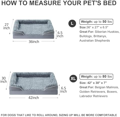WNPETHOME Orthopedic Washable XL Dog Bed - Image 6