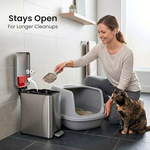 iTouchless 3 Gallon Cat Litter Waste Bin - Image 6