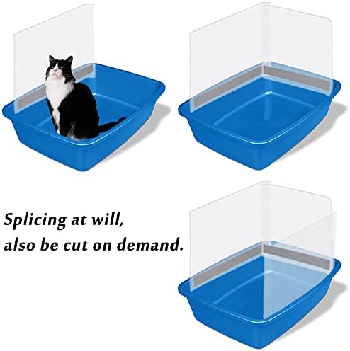 3 Pack Cat Litter Box Pee Shields, High Side Open Top Kitty Litter Pan Shield - Image 5