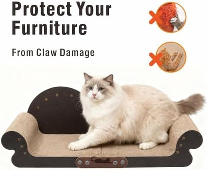 Extra Large Cat Scratcher Bed, Sofa Shaped Cardboard Couch - Image 5