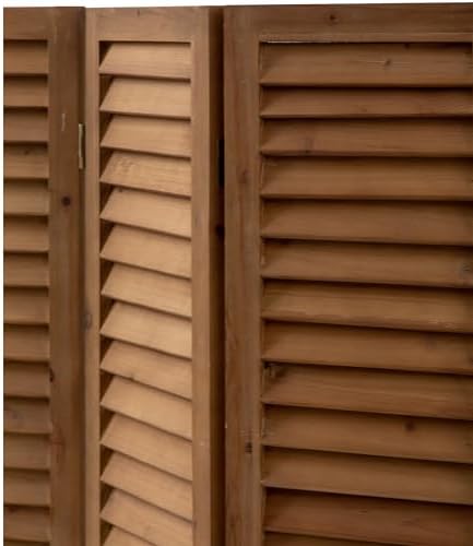 SOFE Short Privacy Screen, 2.6 Ft Shutters Folding Room Dividers 3 Panel - Image 5