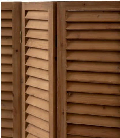 SOFE Short Privacy Screen, 2.6 Ft Shutters Folding Room Dividers 3 Panel - Image 5