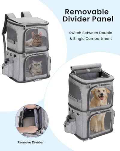HOVONO Double-Compartment Cat Backpack Carrier - Image 2