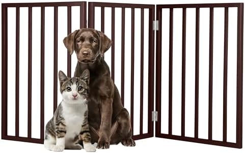 PETMAKER Pet Gate, 3 Panel Freestanding Dog Gate Indoor, 54”x23.75” by PETMAKER