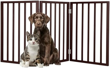 PETMAKER Pet Gate, 3 Panel Freestanding Dog Gate Indoor, 54”x23.75” by PETMAKER