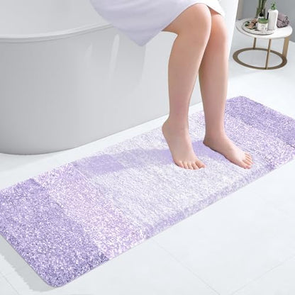 OLANLY Bathroom Runner Rug 47x17, Extra Soft Absorbent Microfiber Bath Rugs by OLANLY