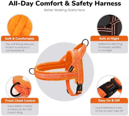 Didog No Pull Dog Harness for Medium Dogs, Soft Flannel Padded - Image 5