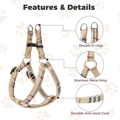 BINGPET No Pull Dog Harness Leash Collar Set, Adjustable Step-in Vest - Image 3