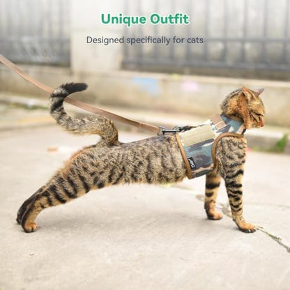 Cat Harness and Leash Set Escape Proof, Jungle Camo - Image 2
