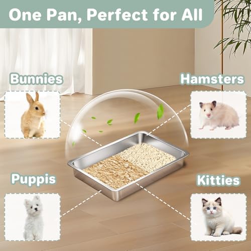 Low Entry Stainless Steel Cat Litter Box - Image 5