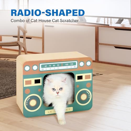 Radio Cat Scratcher Cardboard Lounge Bed - Image 2