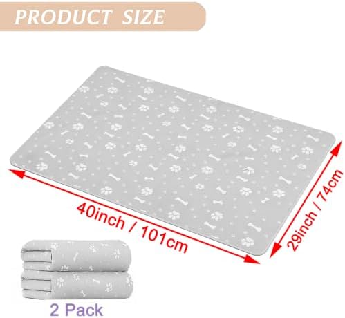 Cat Litter Mat, 2 Pack Large 40" X 29" Litter Trapping Mat - Image 2