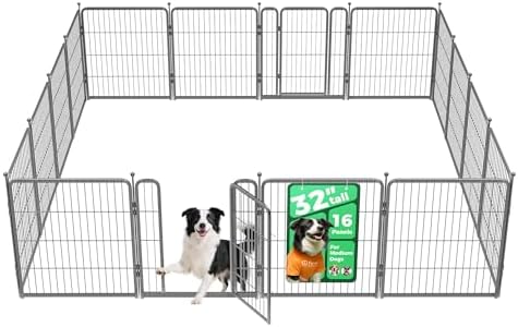 FXW Aster Dog Playpen Designed for Yard, 16 Panels by FXW
