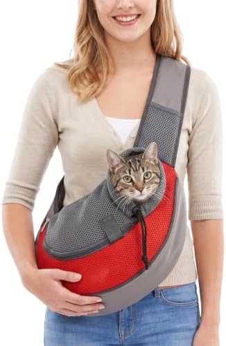 Pet Sling Carrier for Small Dogs Cats Under 5 Lbs, Hands-Free Travel Bag - Image 2