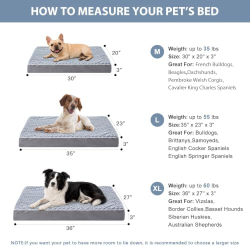 WNPETHOME Orthopedic Waterproof Large Dog Crate Bed - Image 5