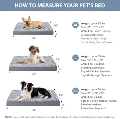 WNPETHOME Orthopedic Waterproof Large Dog Crate Bed - Image 5