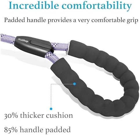 iYoShop Double Dog Leash, 360° Swivel, No Tangle - Image 4