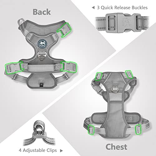 PoyPet No Pull Dog Harness, Reflective Vest - Image 3