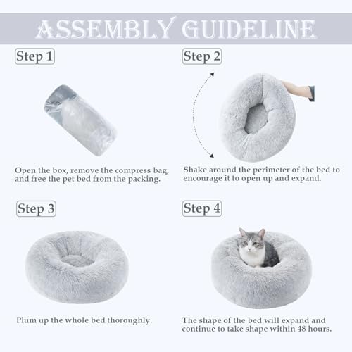 Washable Calming Dog & Cat Bed for Ultra Large Small Medium Size Pet - Image 5