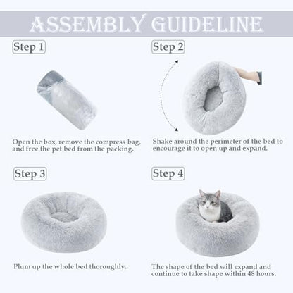 Washable Calming Dog & Cat Bed for Ultra Large Small Medium Size Pet - Image 5
