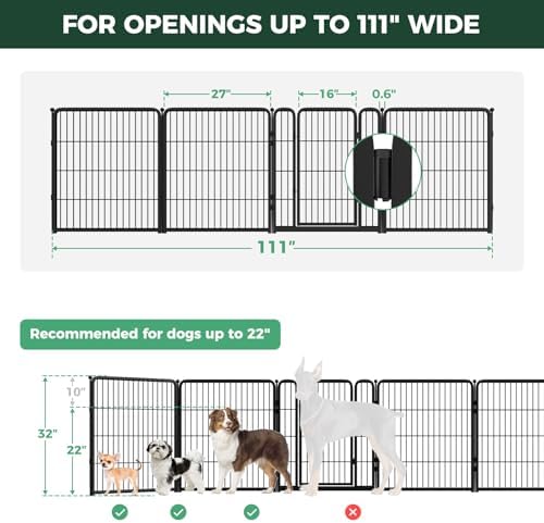 FXW Dog Gate, Extra Wide Adjustable - Image 6