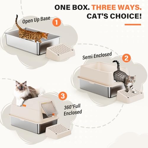 XL Stainless Steel Litter Box - Image 5