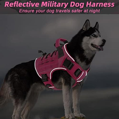 WINGOIN Pink Tactical Dog Harness - Image 5