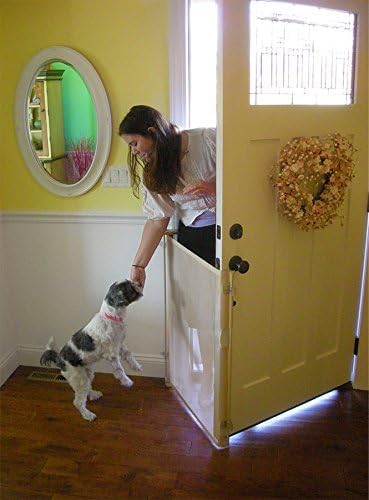 Bow Wow Barrier 28-Inch White Retractable Exterior-Door Barrier - Image 5
