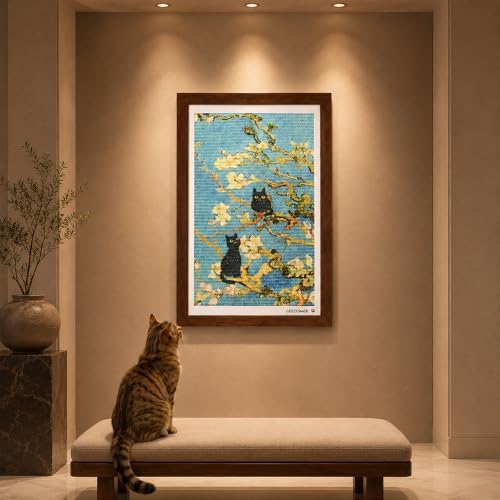 Wall Art Cat Scratcher, Framed Sisal Scratch Pad - Image 7